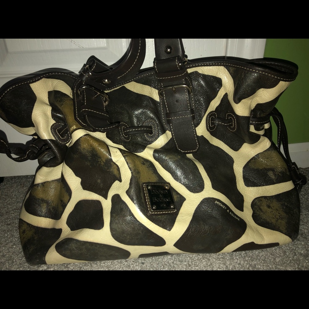 Animal print Dooney and Burke purse